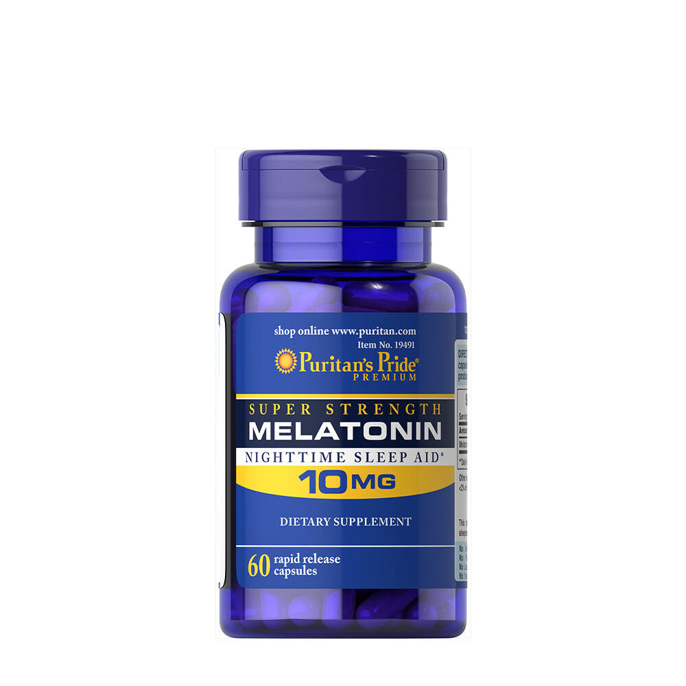 Puritans Pride Melatonin 10 mg (60 kapsler) - Viking Supplements