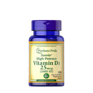 Puritan's Pride D3-vitamin 1000 IE (100 bløde kapsler) - Viking Supplements