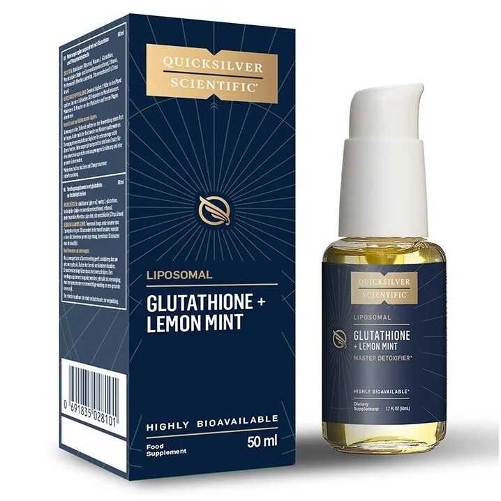 QUICKSILVER Liposomalt glutathion + citron-mynte EU (50 ml) - Viking Supplements