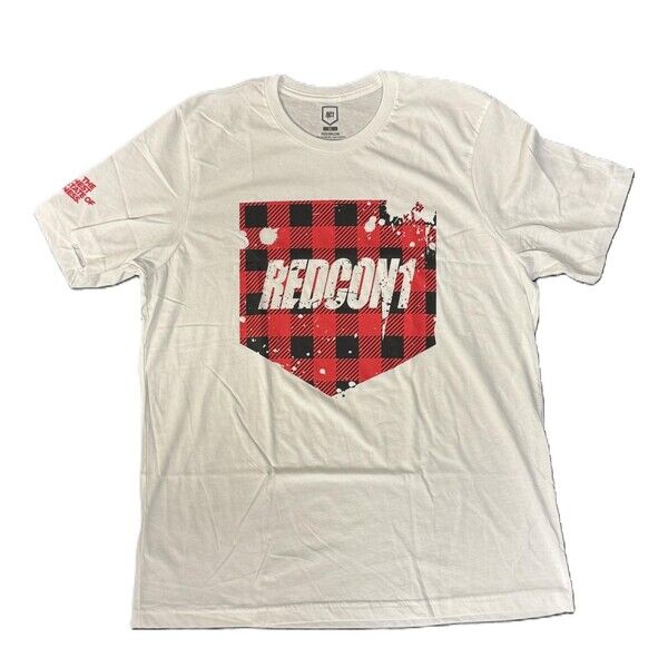 Redcon1 Rødt T-shirt med ternet mønster Medium