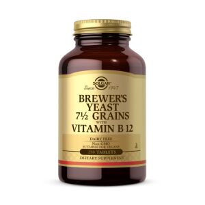 SOLGAR Bryggergær 7 1/2 Grains med vitamin B12 (250 tabletter) - Viking Supplements