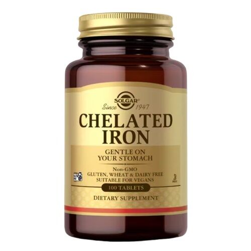 SOLGAR chelaterede jerntabletter (100 tabletter) - Viking Supplements