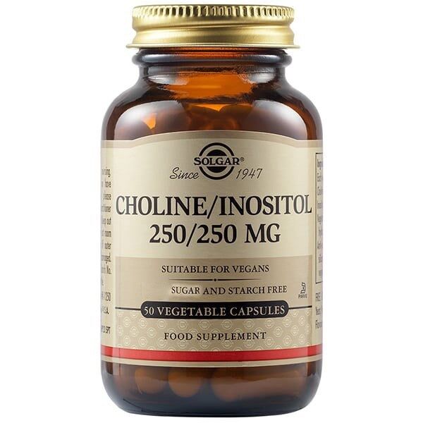SOLGAR Kolin/Inositol 250 mg (50 kapsler) - Viking Supplements
