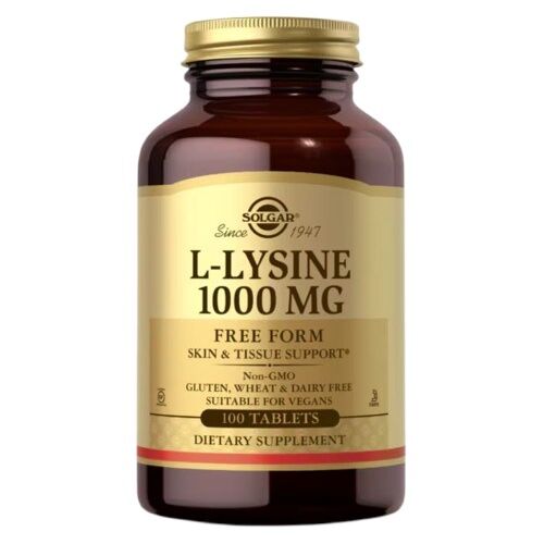 SOLGAR L-lysin 1000 mg (100 tabletter) - Viking Supplements