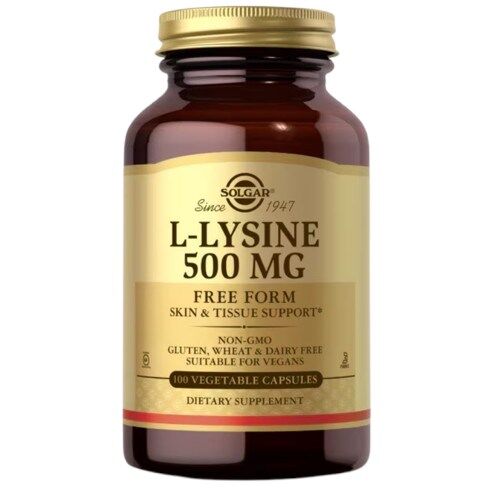 SOLGAR L-lysin 500 mg (100 kapsler) - Viking Supplements