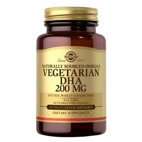 SOLGAR Omega-3 Vegetarian DHA 200 mg (50 bløde kapsler) - Viking Supplements