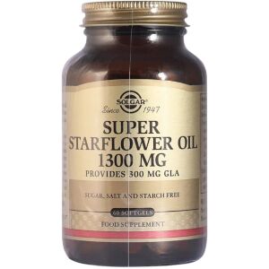 SOLGAR Super Starflower Oil 1300 mg – Boragolje (60 kapsler) – Viking Supplements
