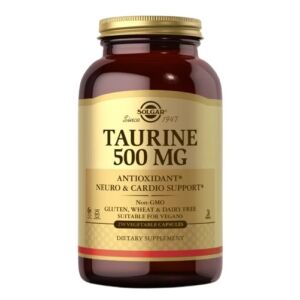 SOLGAR Taurin 500 mg (250 vegetabilske kapsler) - Viking Supplements
