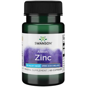 SWANSON Albion Zinkchelater 15 mg 60 kapsler - Viking Supplements
