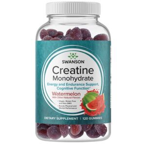 SWANSON Kreatinmonohydrat med vandmelonsmag (120 geléer) - Viking Supplements