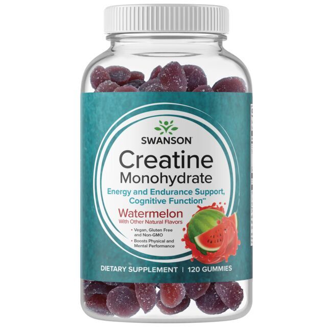 SWANSON Kreatinmonohydrat med vandmelonsmag (120 geléer) - Viking Supplements