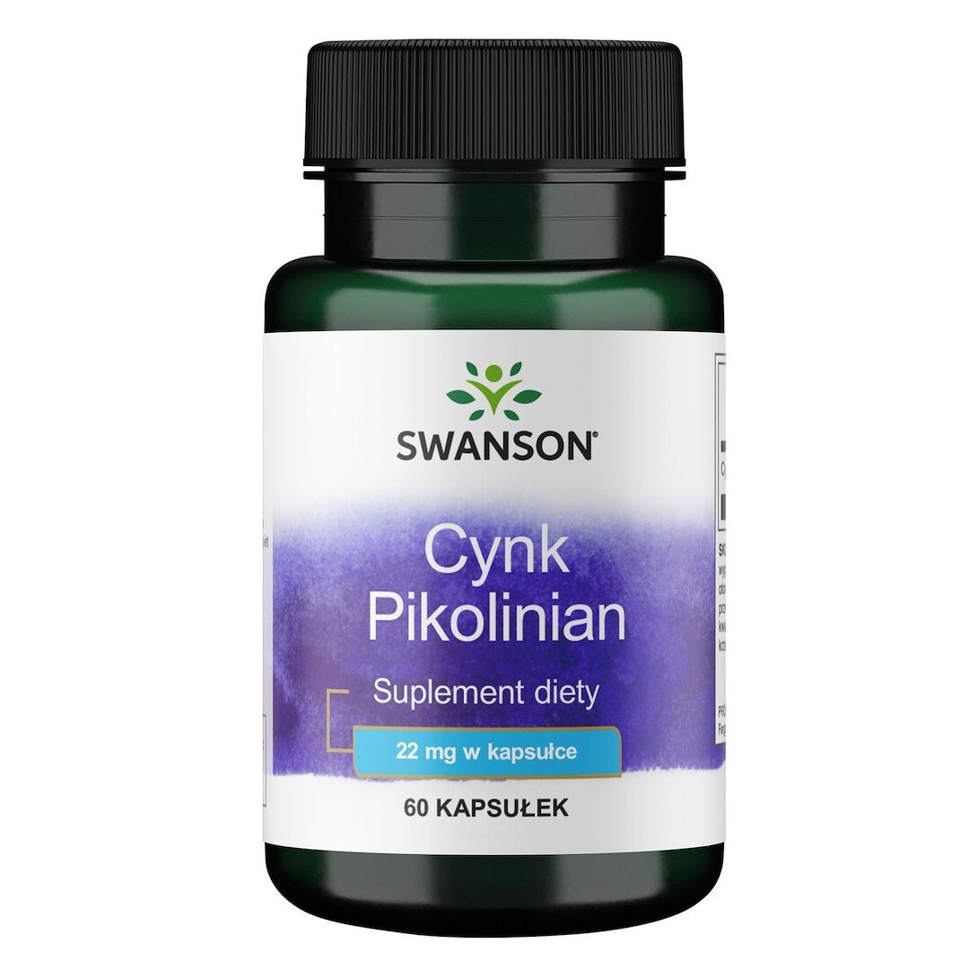 SWANSON Zink (pikolinat) 22 mg 60 kapsler - Viking Supplements