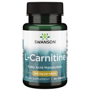 SWANSON L-karnitin 500 mg, 30 tabletter – Viking Supplements