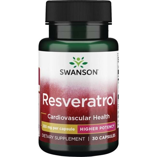 SWANSON Resveratrol 250 mg 30 kapsler - Viking Supplements