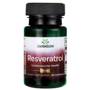 SWANSON Resveratrol 50 mg 30 kapsler - Viking Supplements