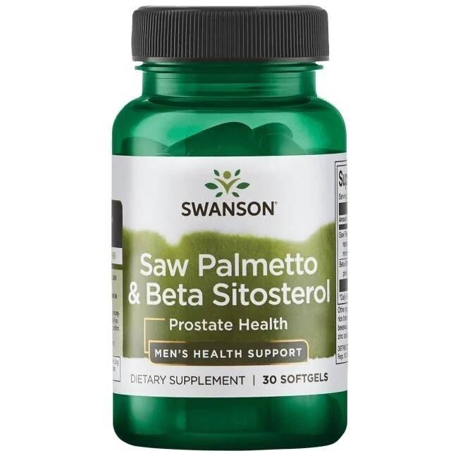 SWANSON Saw Palmetto + Beta-Sitosterol 30 kapsler – Viking Supplements