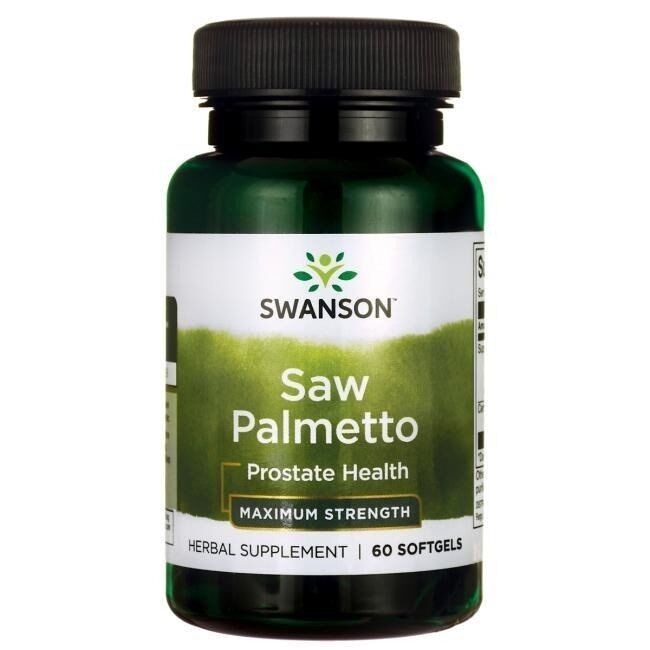 SWANSON Saw Palmetto-ekstrakt 320 mg, 60 softgels – Viking Supplements