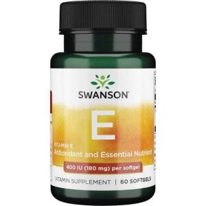 SWANSON E-vitamin 400 IU 60 kapsler - Viking Supplements