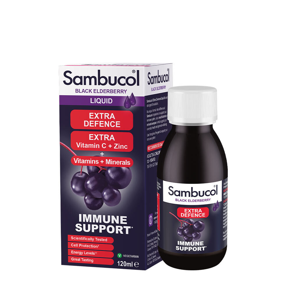 Sambucol Extra Defence væske (120 ml) - Viking Supplements