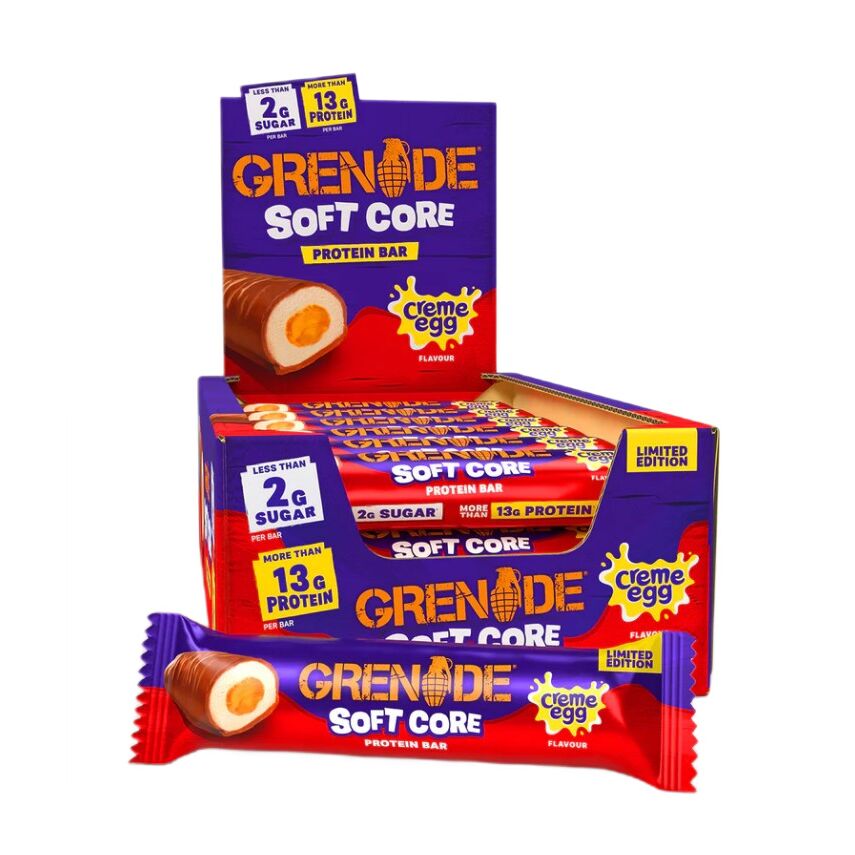 Proteinbarer med blød kerne