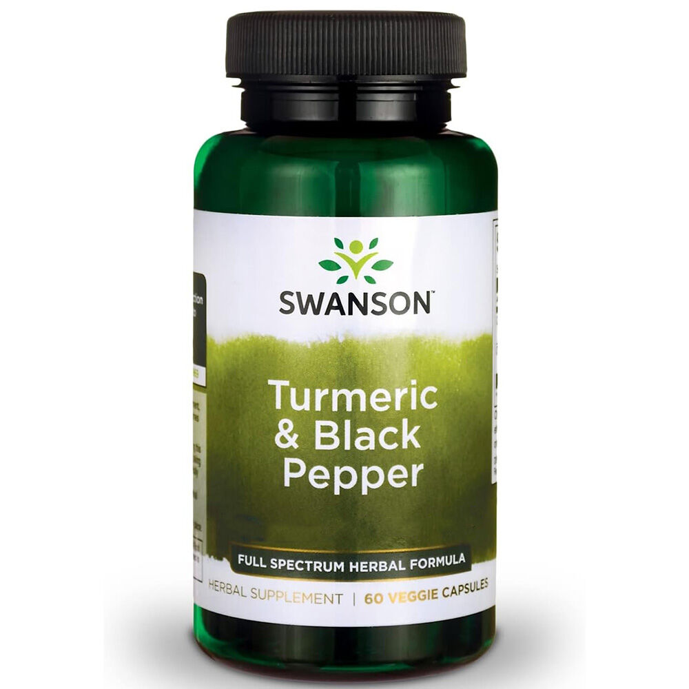 Swanson Curcumin & Berberin med sort peber, 60 kapsler - Viking Supplements