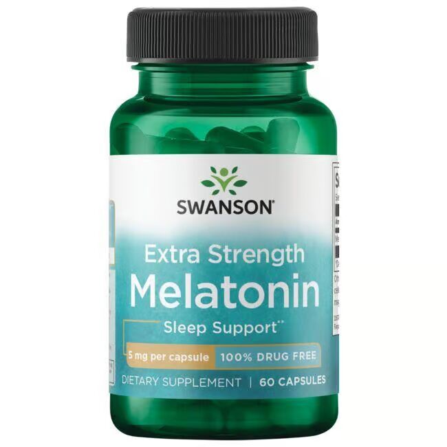 Swanson - Melatonin 5mg - 60 kapsler - Viking Supplements