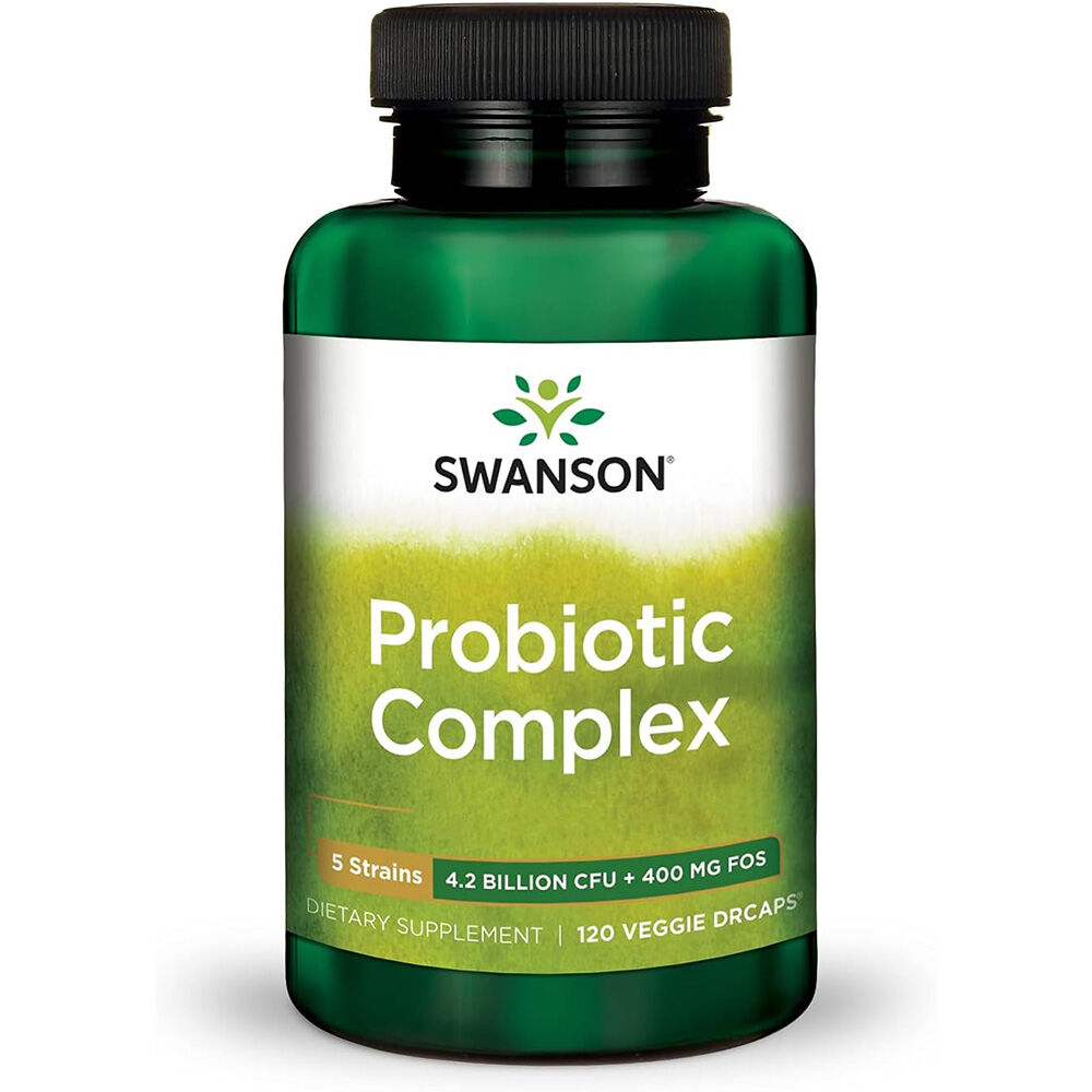 Swanson Probiotic Complex 4,2 milliarder CFU, 120 vegetabilske kapsler - Viking Supplements
