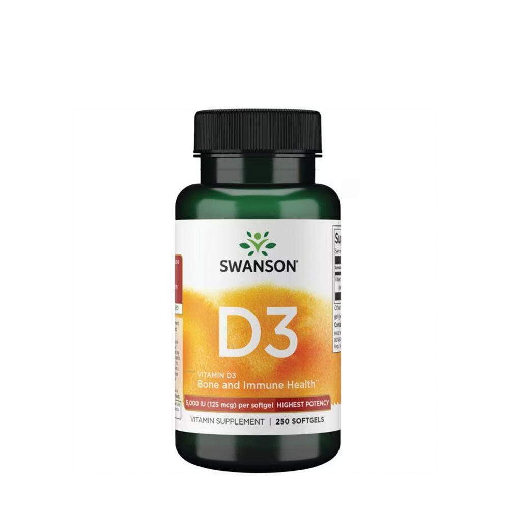 Swanson Vitamin D3 (250 bløde kapsler) - Viking Supplements