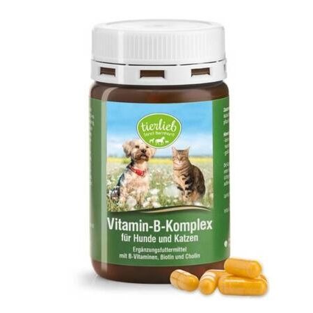 TIERLIEB Vitamin B-kompleks til hunde og katte (120 kapsler) - Viking Supplements