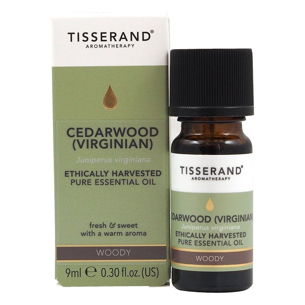 TISSERAND AROMATERAPI Cedertræ (virginisk) Juniperus virginiana, etisk høstet (9 ml / 0