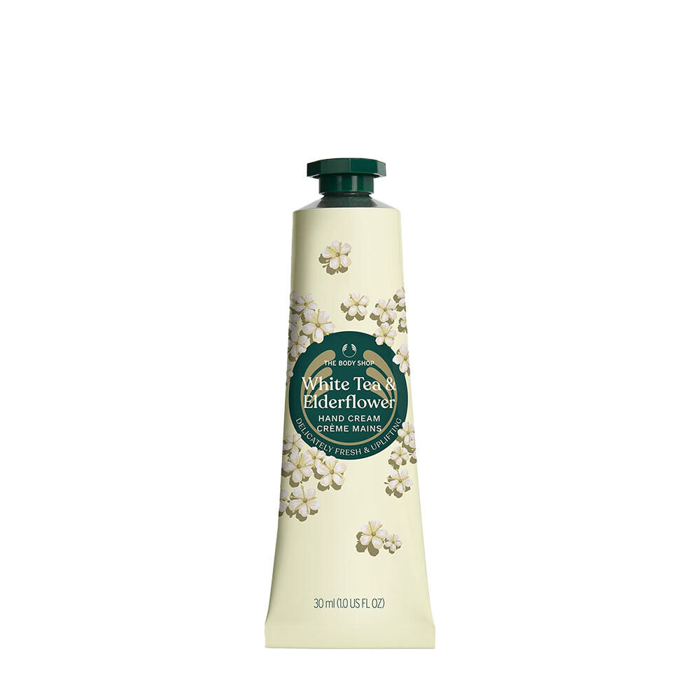 The Body Shop håndcreme med hvid te og hyldeblomst (30 ml) - Viking Supplements