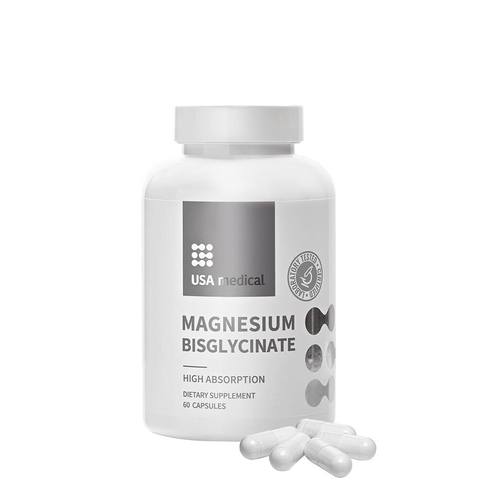 Medicinsk magnesiumbisglycinat fra USA (60 kapsler) – Viking Supplements