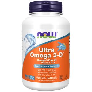Ultra Omega 3-D med D-3-vitamin – 90 bløde kapsler – Viking Supplements