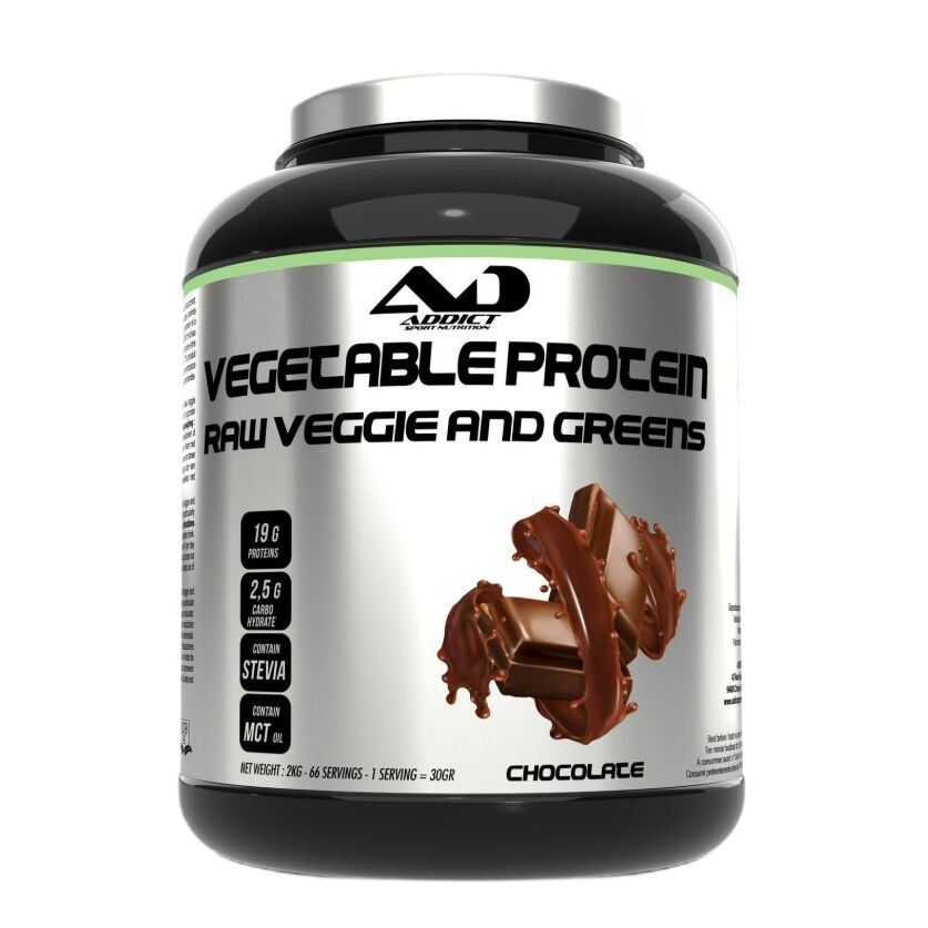 Vegetabilsk protein – rå grøntsager og grønne blade