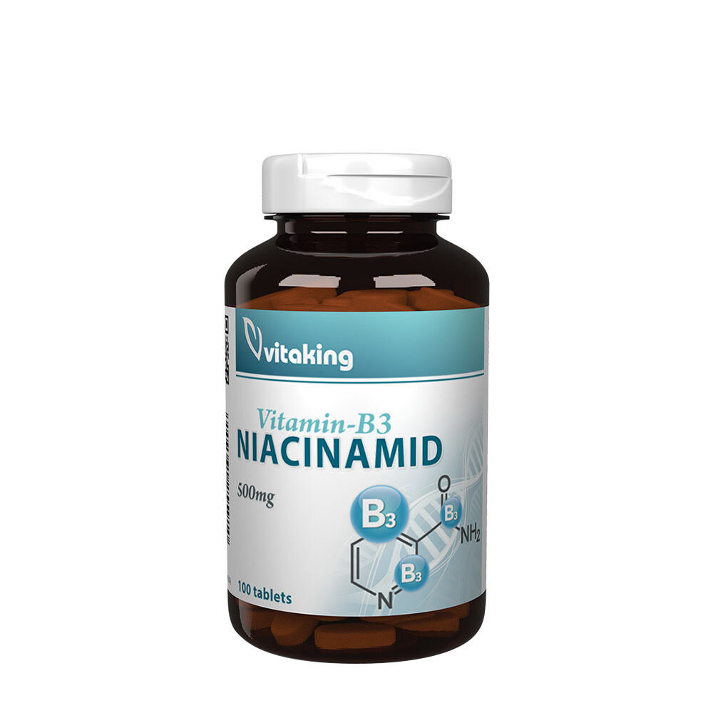Vitaking B3 Niacinamid 500 mg (100 tabletter) - Viking Supplements