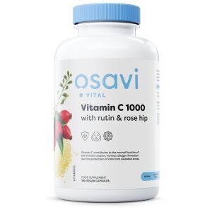 C-vitamin 1000 med rutin og hyben – 180 veganske kapsler – Viking Supplements