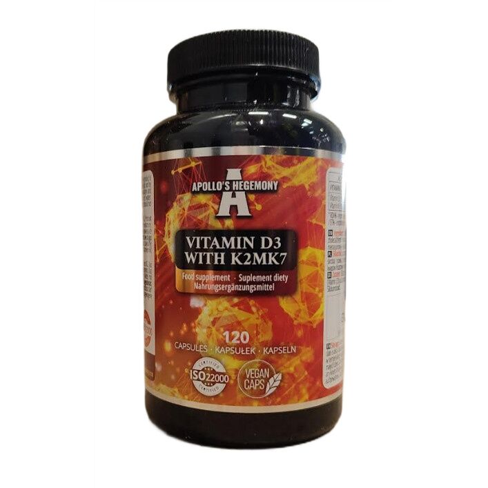 D3-vitamin med K2 MK7 – 120 vcaps – Viking Supplements