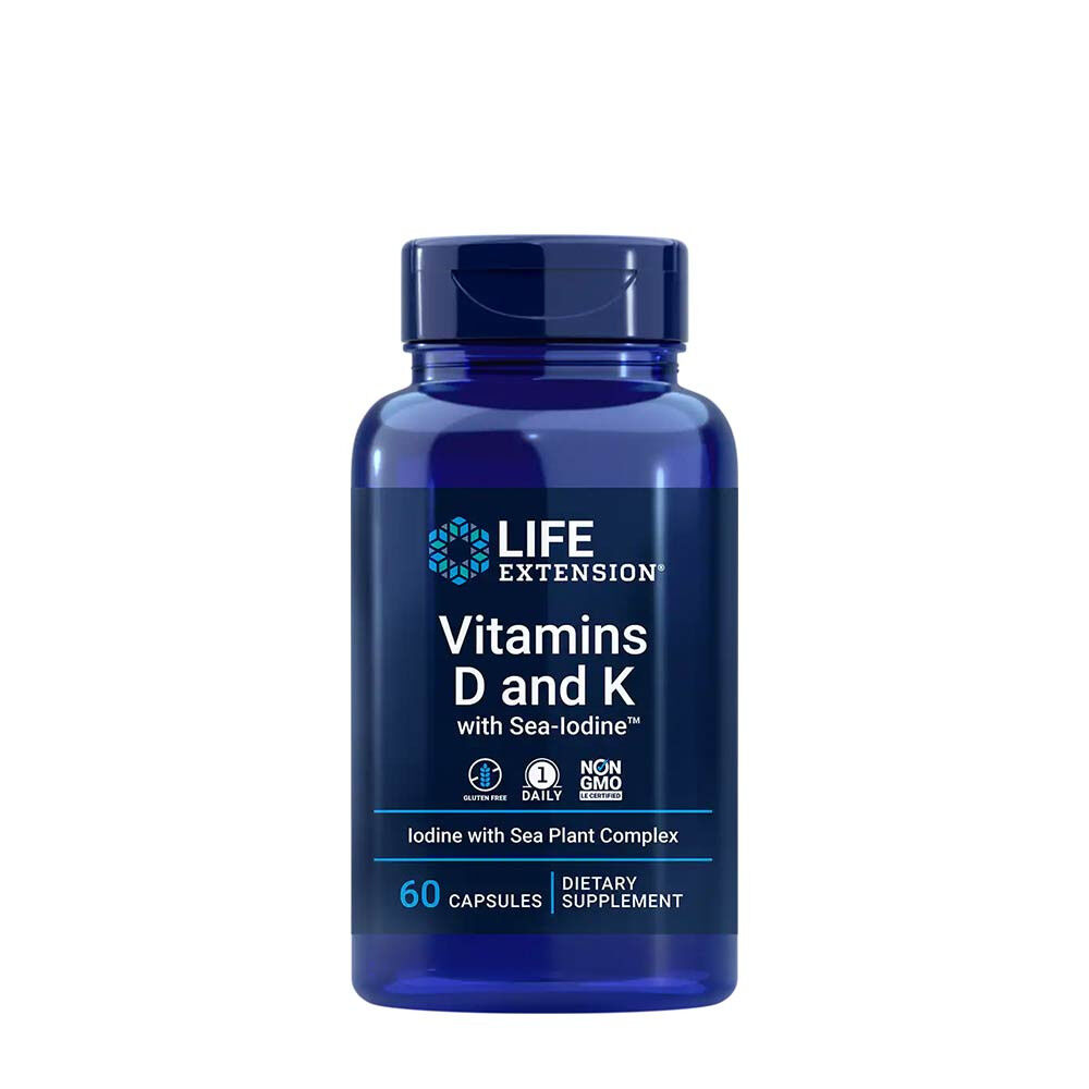D- og K-vitaminer med havjod – 60 kapsler – Viking Supplements