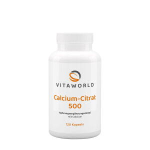 Vitaworld Calciumcitrat 500 (120 kapsler) - Viking Supplements