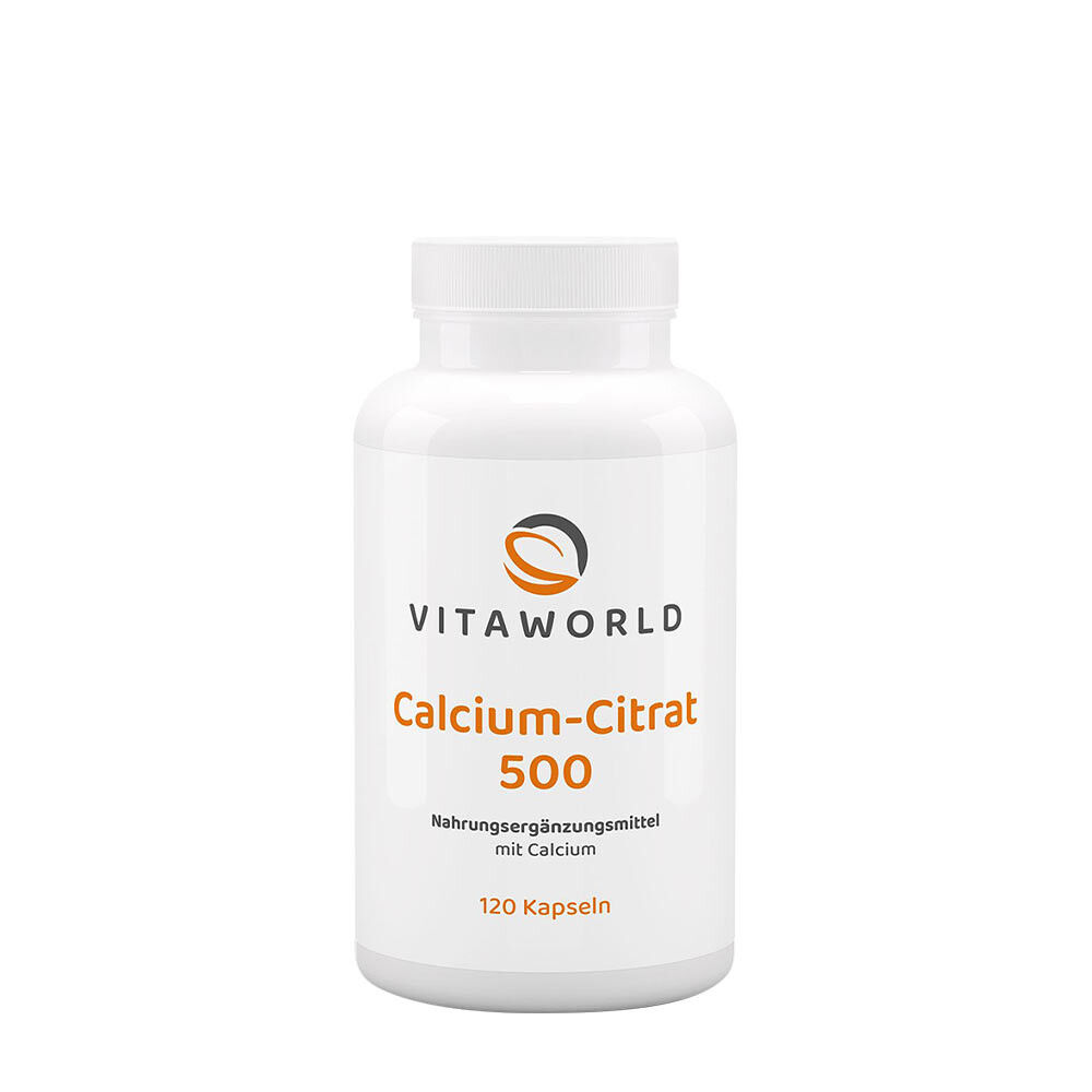 Vitaworld Calciumcitrat 500 (120 kapsler) - Viking Supplements