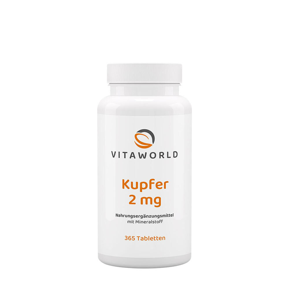 Vitaworld Kobber 2 mg (365 tabletter) - Viking Supplements