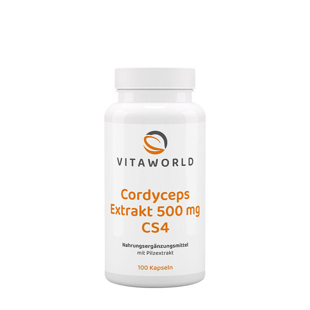 Vitaworld Cordyceps-ekstrakt 500 mg CS4 (100 kapsler) - Viking Supplements
