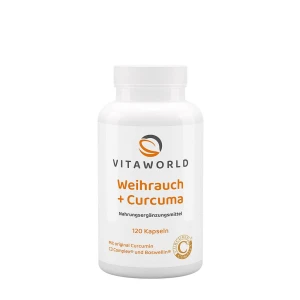 Vitaworld Frankincense + Curcuma (120 kapsler) - Viking Supplements