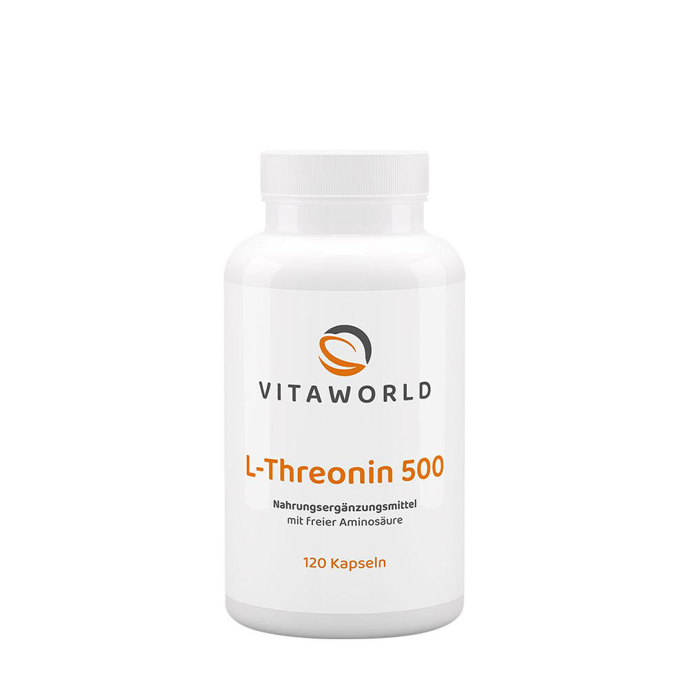 Vitaworld L-threonin 500 (120 kapsler) - Viking Supplements