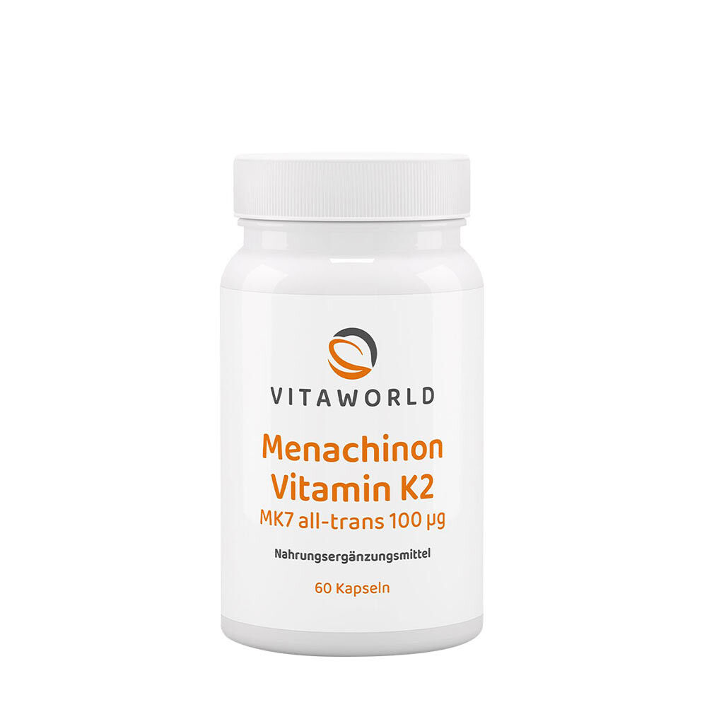 Vitaworld Menaquinon Vitamin K2 MK7 (60 kapsler) - Viking Supplements