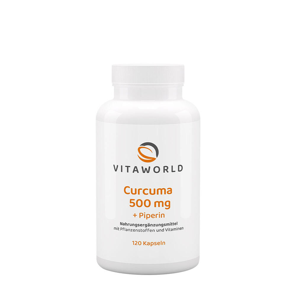 Vitaworld Gurkemeje 500 mg (120 kapsler) - Viking Supplements