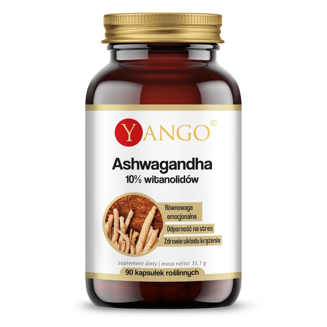 YANGO Ashwagandha 10% witanolider (90 kapsler)