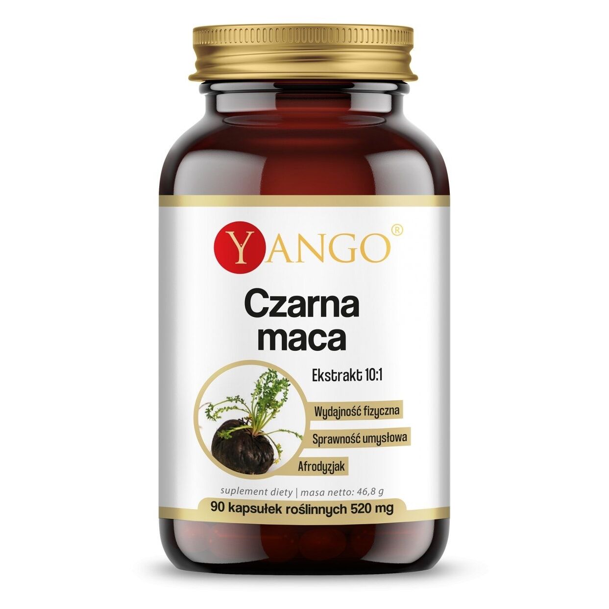 YANGO Sort maca (90 kapsler) - Viking Supplements