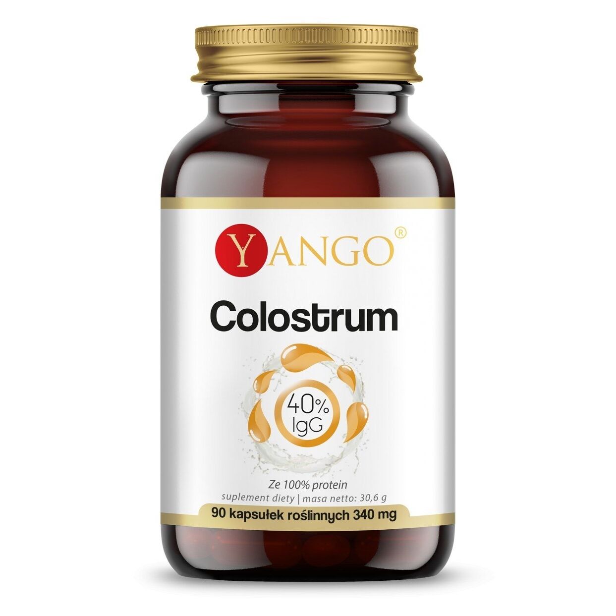 YANGO Colostrum - 40% immunoglobulins (90 caps) - Viking Supplements