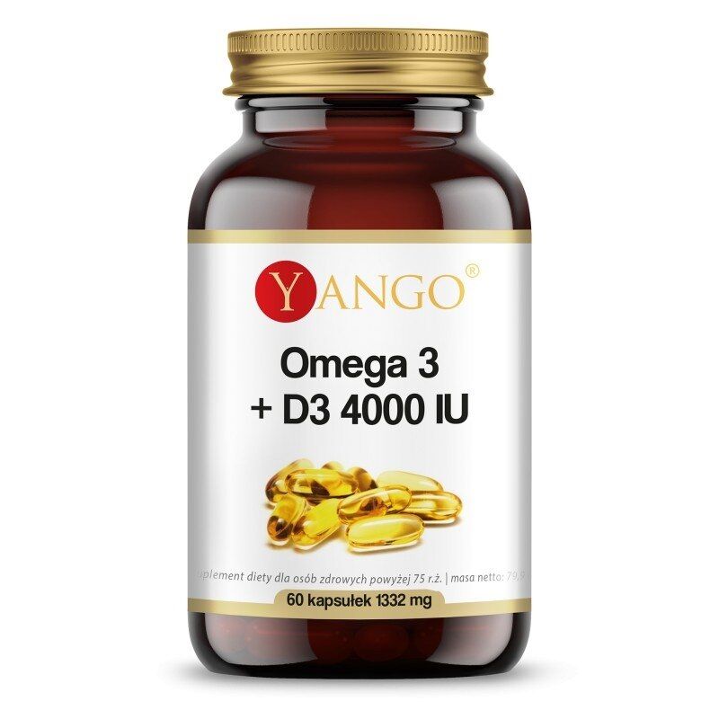 YANGO Omega 3+D3 4000 IU (60 kapsler) - Viking Supplements